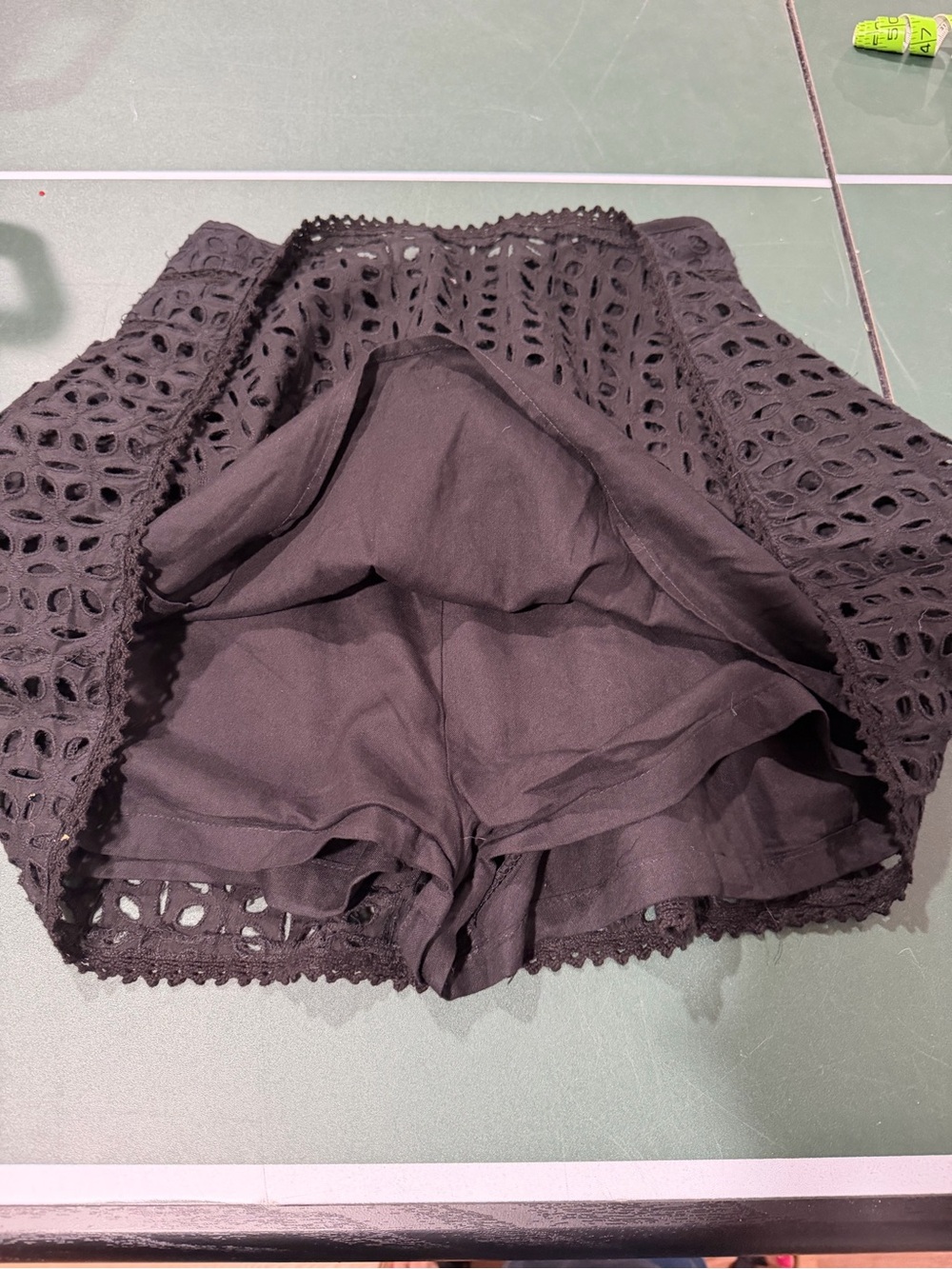 Blue Rain Black Eyelet Circle Skirt - Picture 2 of 3
